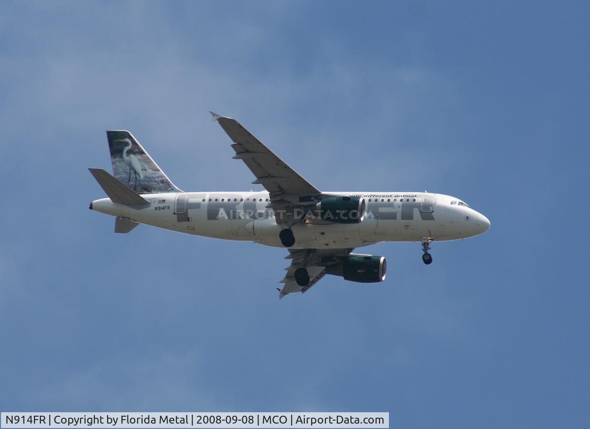 N914FR, 2002 Airbus A319-111 C/N 1841, Frontier's 