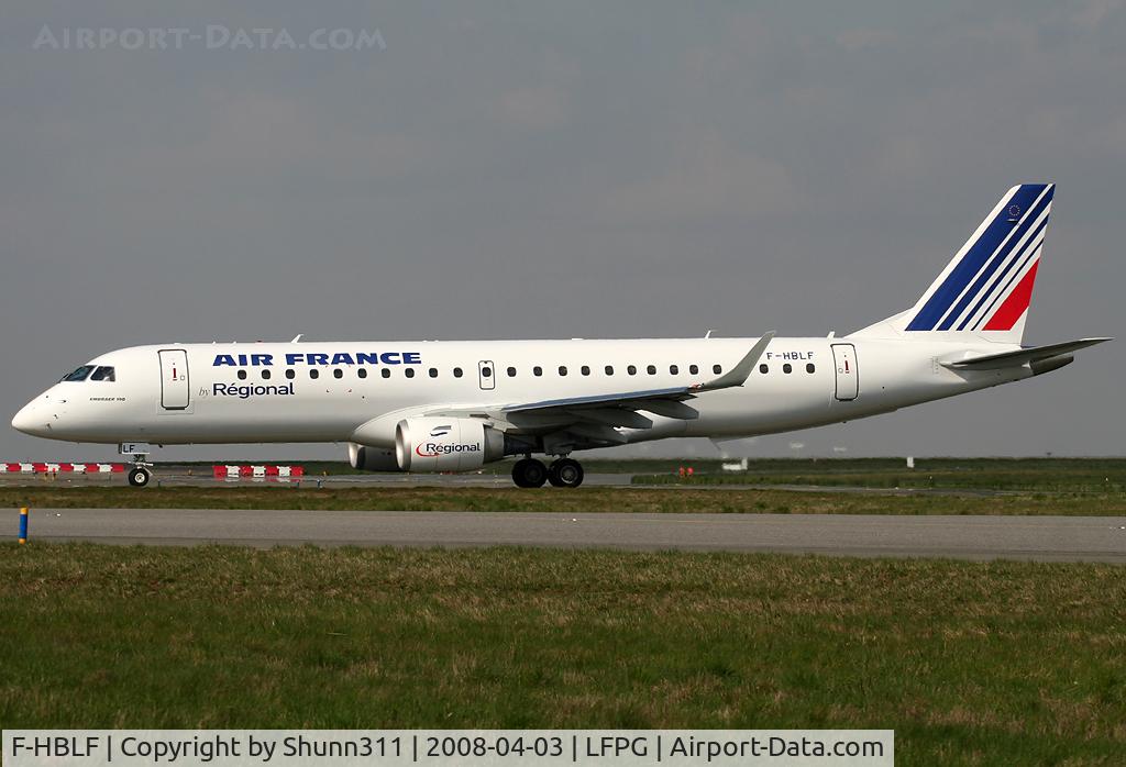 F-HBLF, 2008 Embraer 190AR (ERJ-190-100IGW) C/N 19000158, Arriving from flight...