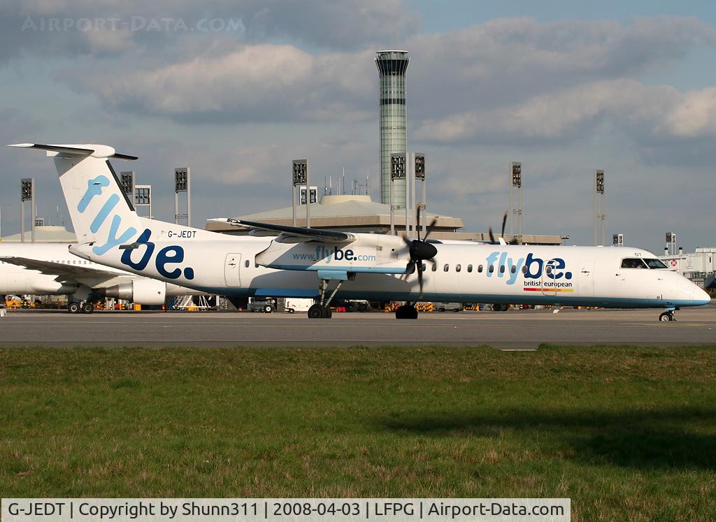 G-JEDT, 2003 De Havilland Canada DHC-8-402Q Dash 8 C/N 4088, Rolling for departure...