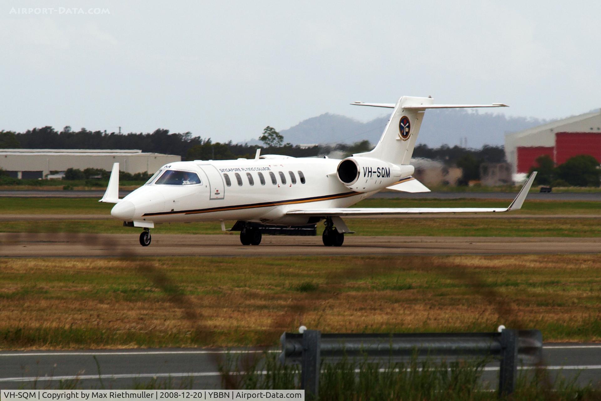 VH-SQM, 1999 Learjet 45 C/N 45-035, Singapore Flying College