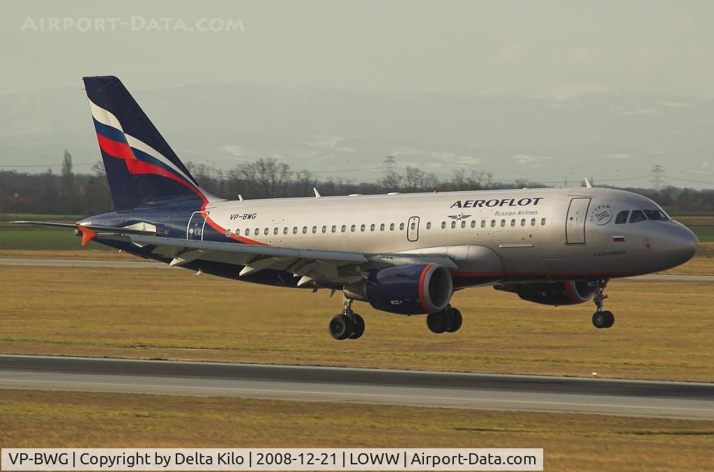VP-BWG, 2003 Airbus A319-111 C/N 2093, AEROFLOT