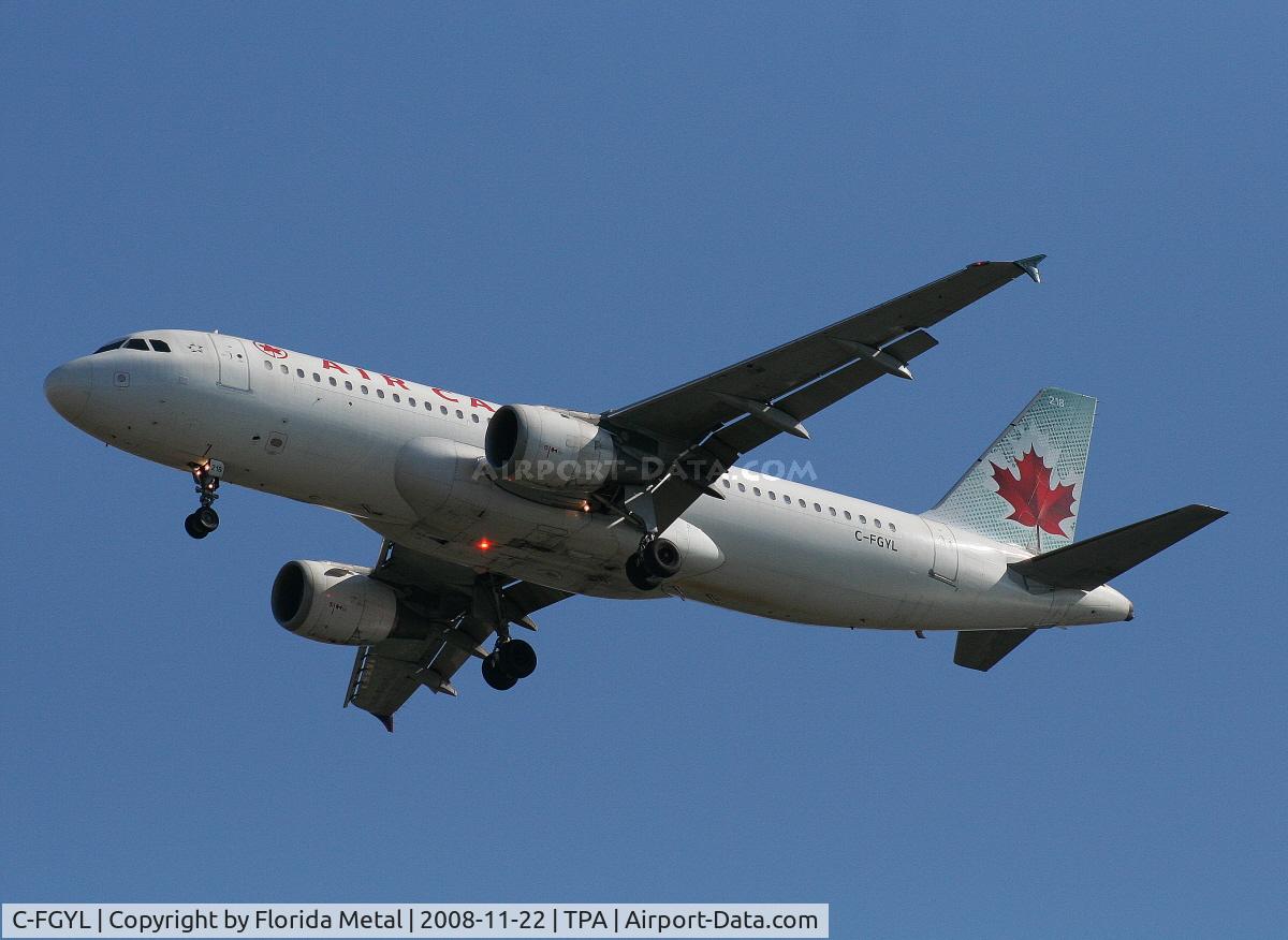 C-FGYL, 1991 Airbus A320-211 C/N 254, Air Canada A320