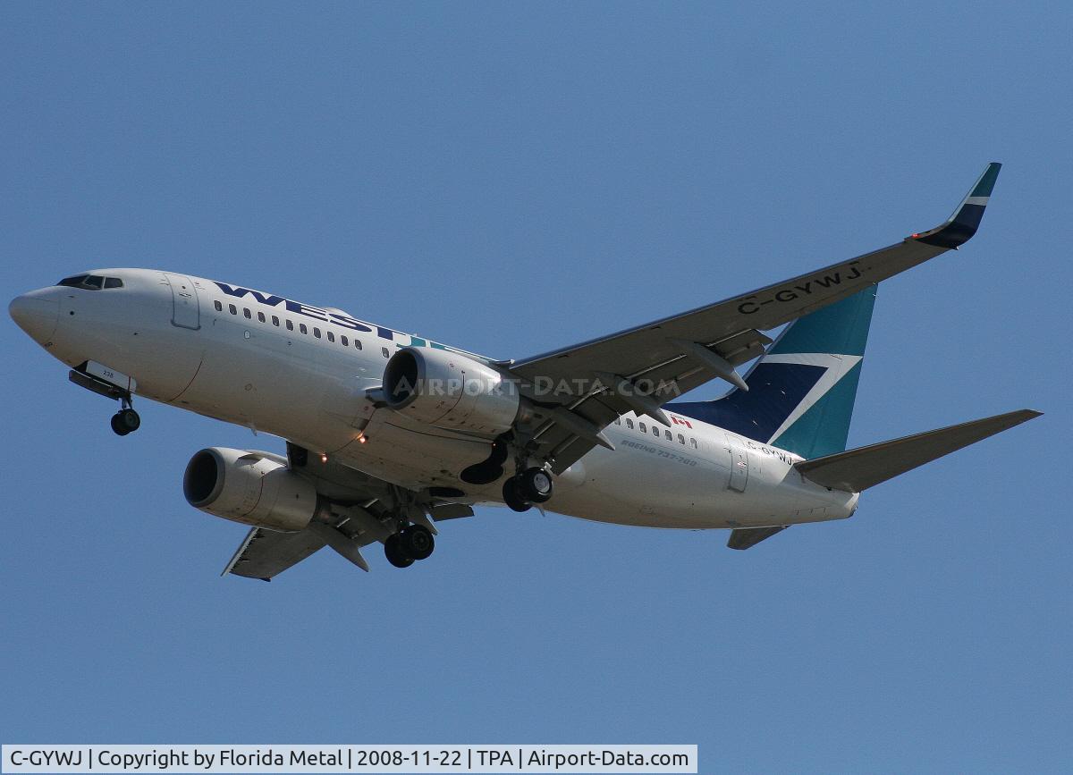 C-GYWJ, 2006 Boeing 737-7CT C/N 32772, West Jet 737-700