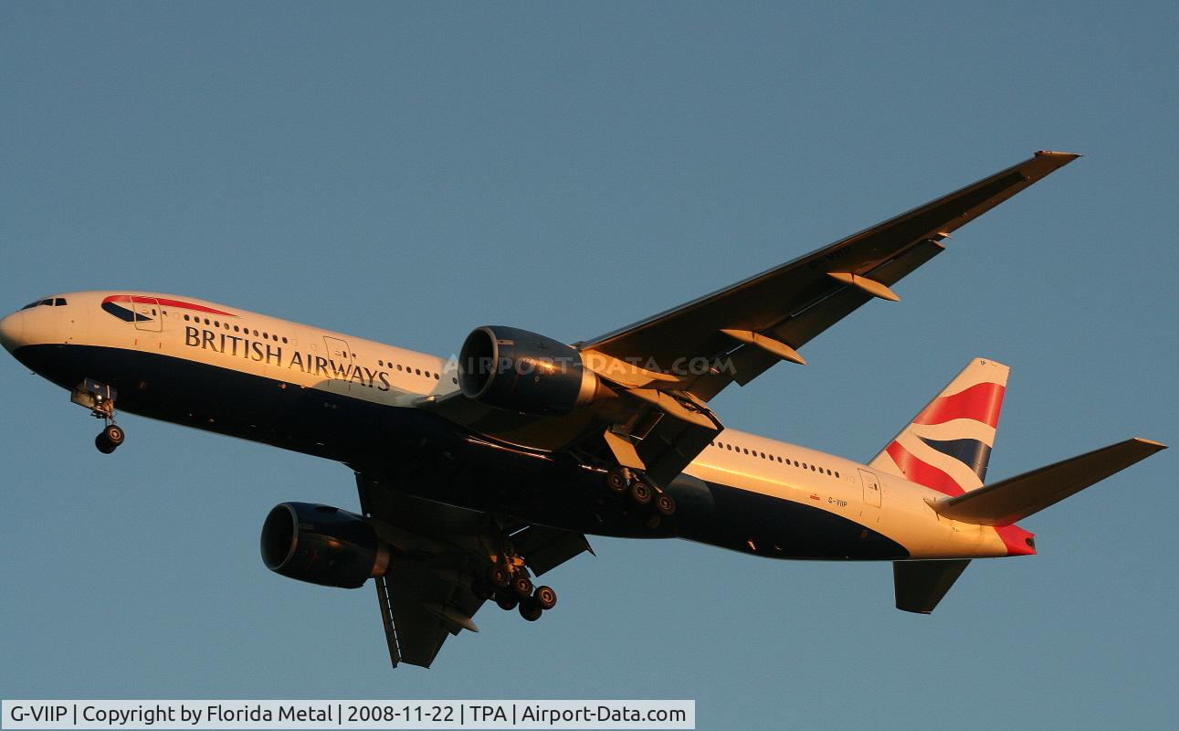 G-VIIP, 1999 Boeing 777-236 C/N 29321, British Airways 777-200 G-VIIP seems to be here every time I come out here