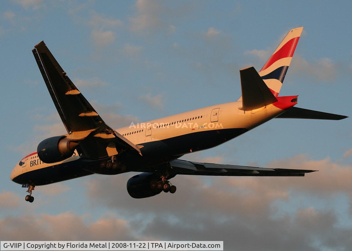 G-VIIP, 1999 Boeing 777-236 C/N 29321, British Airways 777-200 G-VIIP seems to be here every time I come out here