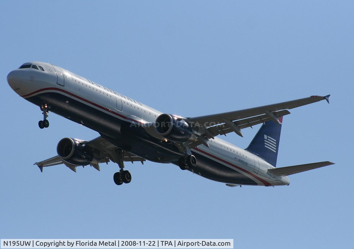 N195UW, 2008 Airbus A321-211 C/N 3633, US Airways A321