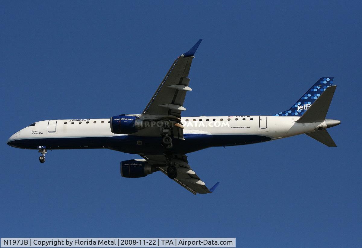 N197JB, 2006 Embraer 190AR (ERJ-190-100IGW) C/N 19000020, Jet Blue E190