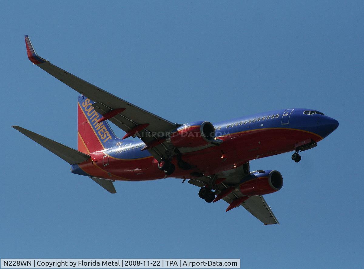 N228WN, 2005 Boeing 737-7H4 C/N 32496, Southwest 737-700