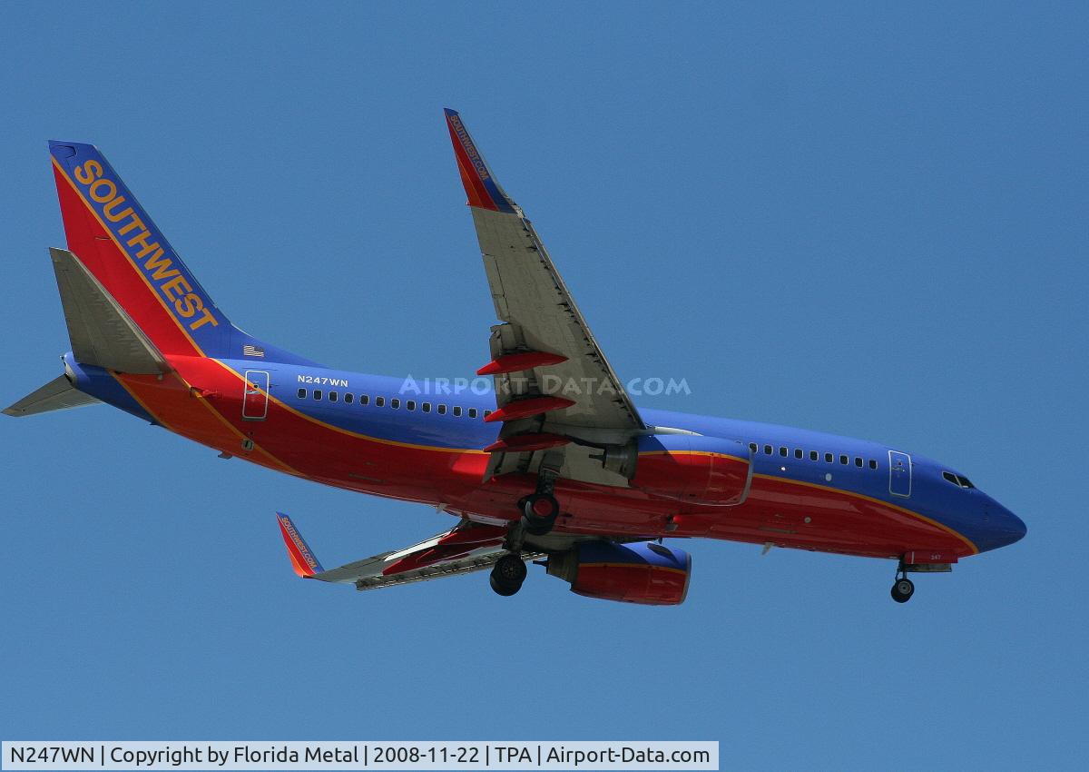 N247WN, 2006 Boeing 737-7H4 C/N 32508, Southwest 737-700