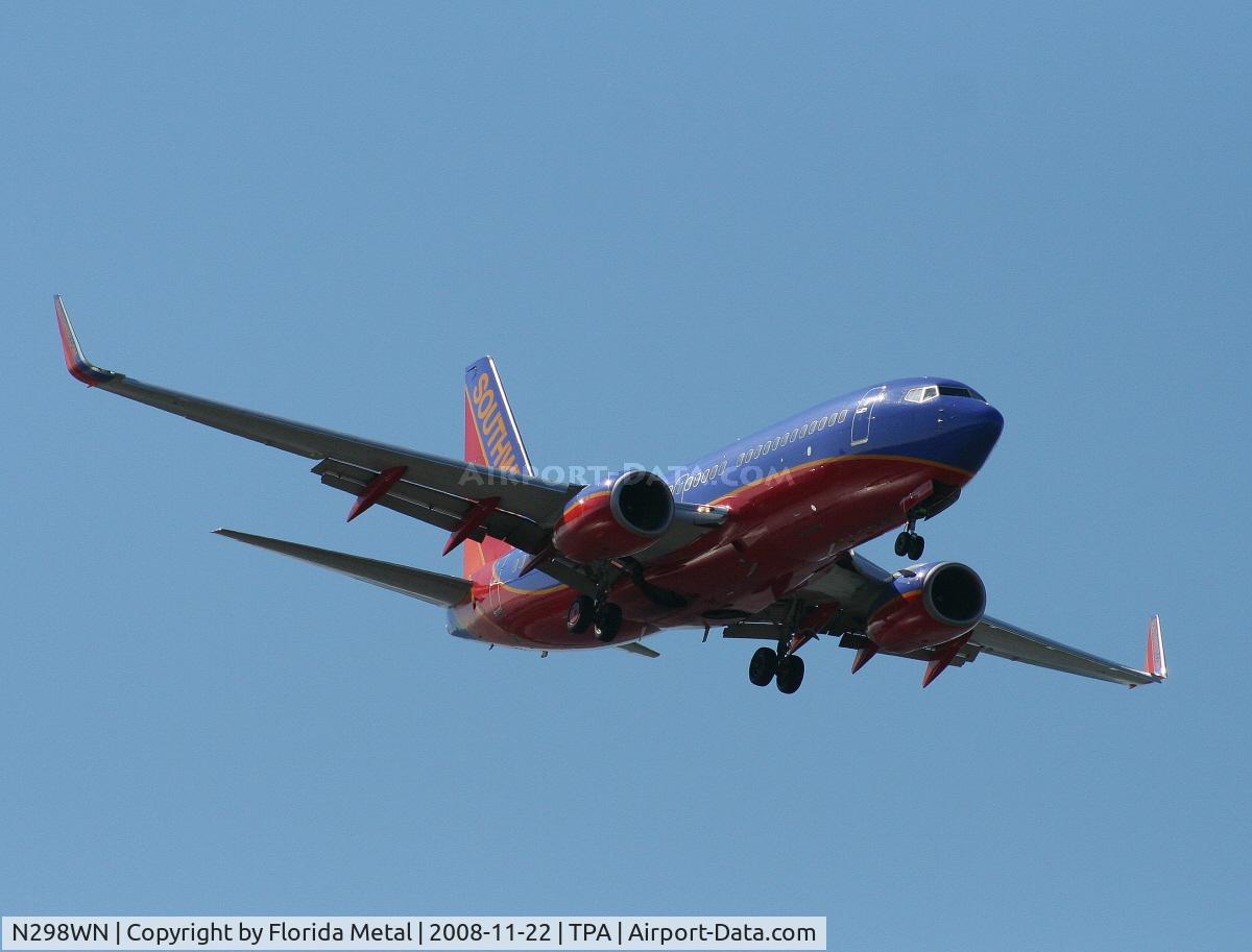 N298WN, 2007 Boeing 737-7H4 C/N 32543, Southwest 737-700