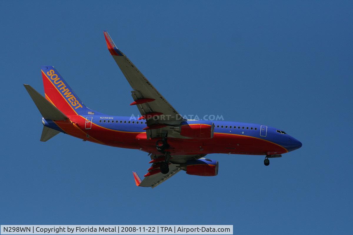 N298WN, 2007 Boeing 737-7H4 C/N 32543, Southwest 737-700