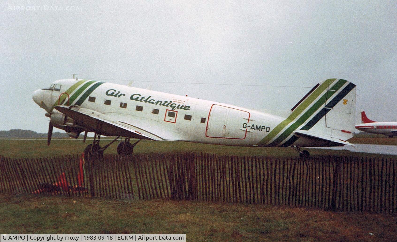 G-AMPO, 1944 Douglas DC-3C-R-1830-90C (C-47B) C/N 33186, DOUGLAS DAKOTA 4 AT WEST MALLING