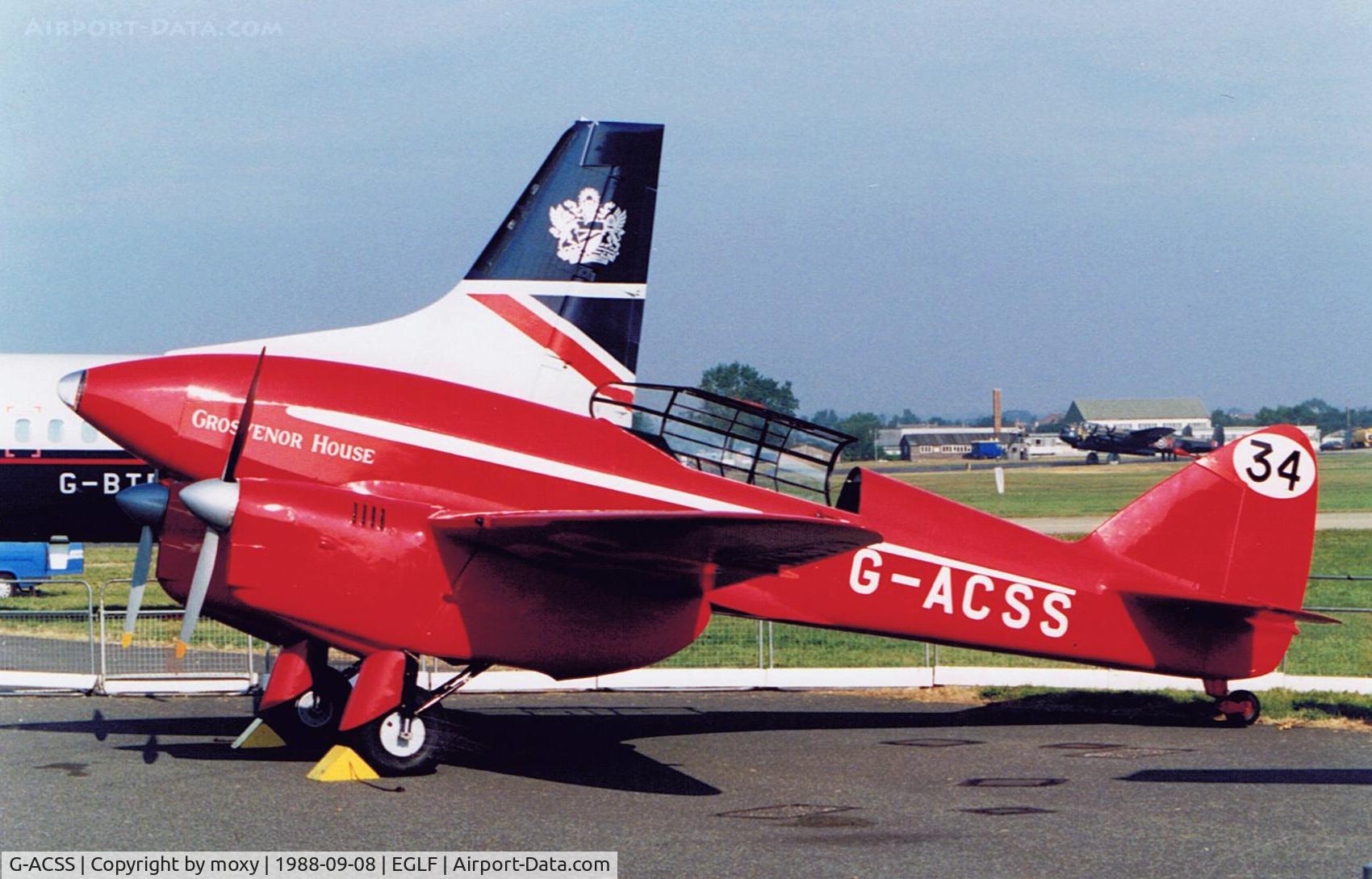 G-ACSS, 1934 De Havilland DH-88 Comet C/N 1996, DH-88 COMET RACER
