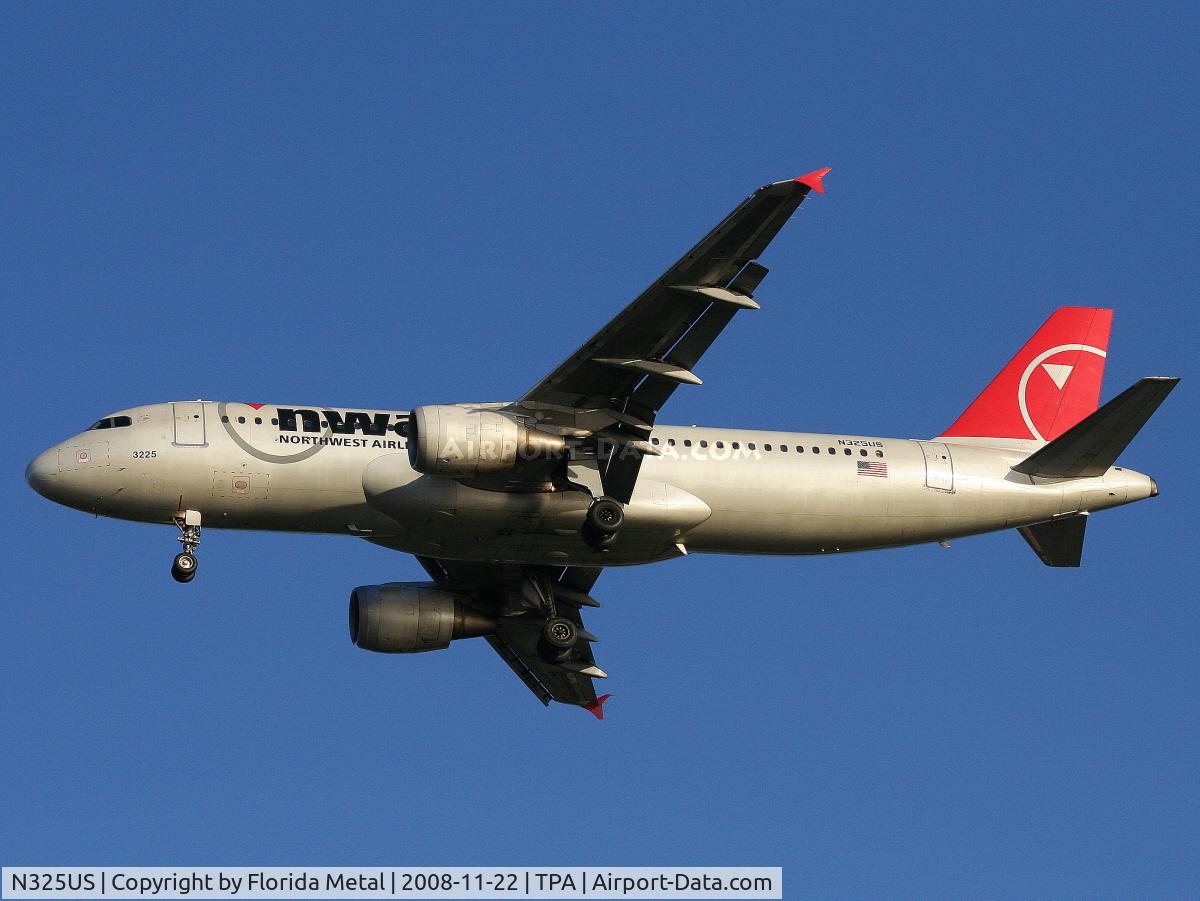 N325US, 1992 Airbus A320-211 C/N 281, Northwest A320