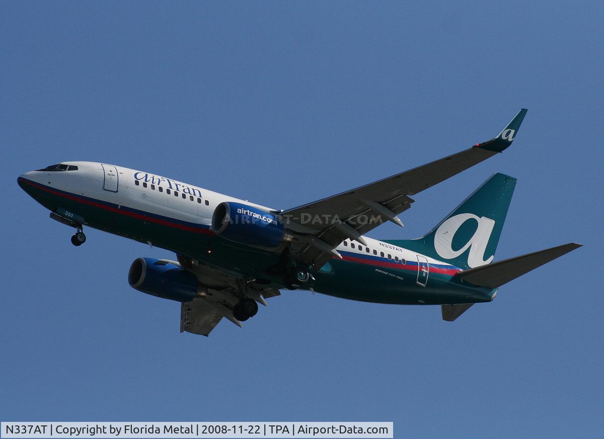 N337AT, 2008 Boeing 737-7BD C/N 36717, Air Tran 737-700