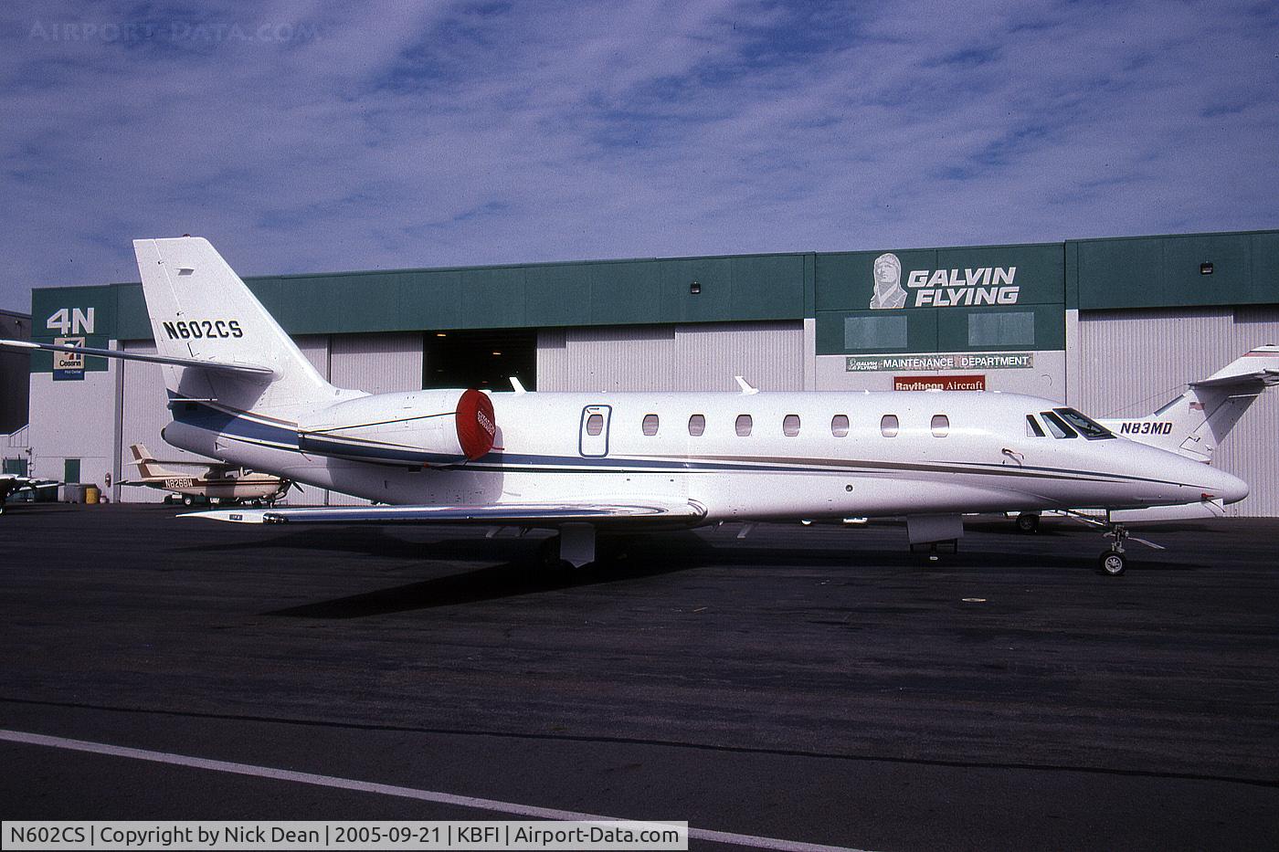 N602CS, 2005 Cessna 680 Citation Sovereign C/N 6800003, KBFI