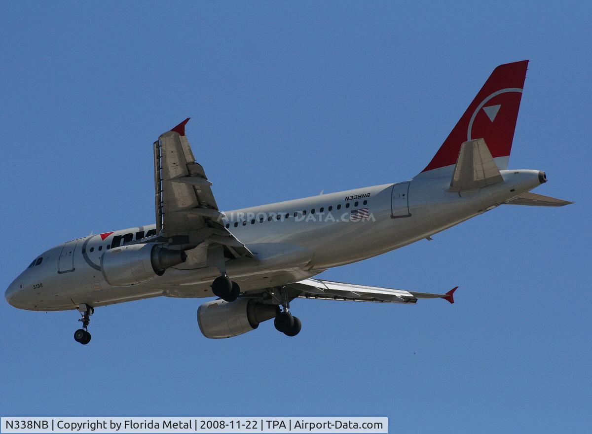 N338NB, 2002 Airbus A319-114 C/N 1693, Northwest A319