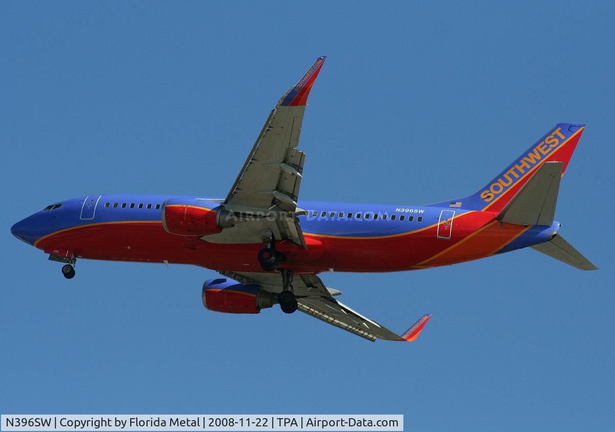 N396SW, 1994 Boeing 737-3H4 C/N 27690, Southwest 737-300