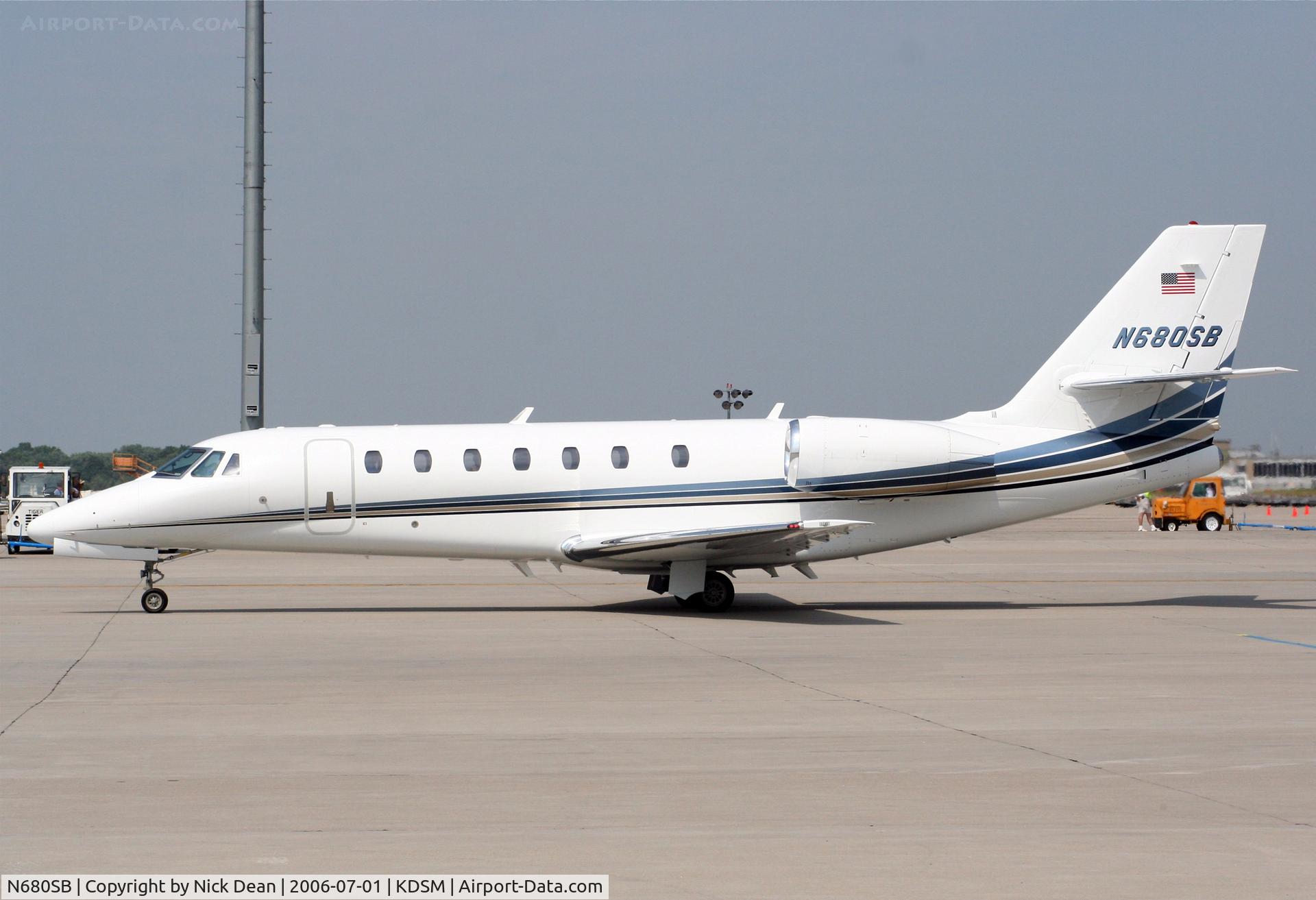 N680SB, 2005 Cessna 680 Citation Sovereign C/N 680-0039, KDSM