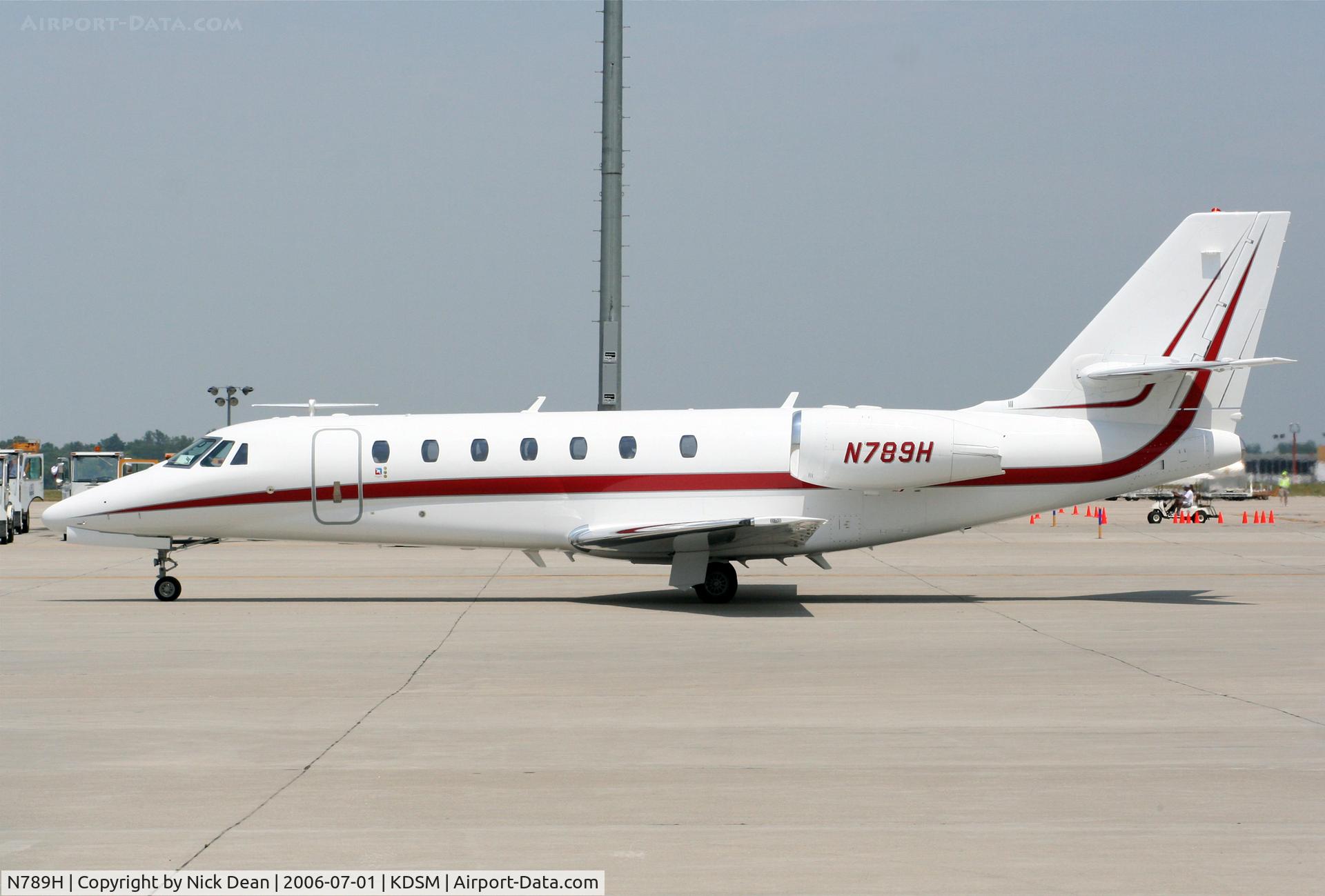 N789H, 1989 Cessna 680 Citation Soveregin C/N 680-0041, KDSM