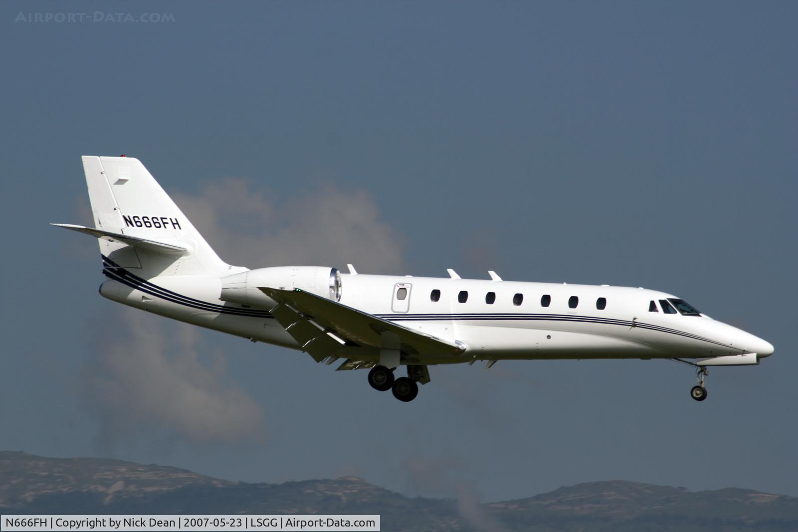 N666FH, 2007 Cessna 680 Citation Sovereign C/N 680-0125, LSGG