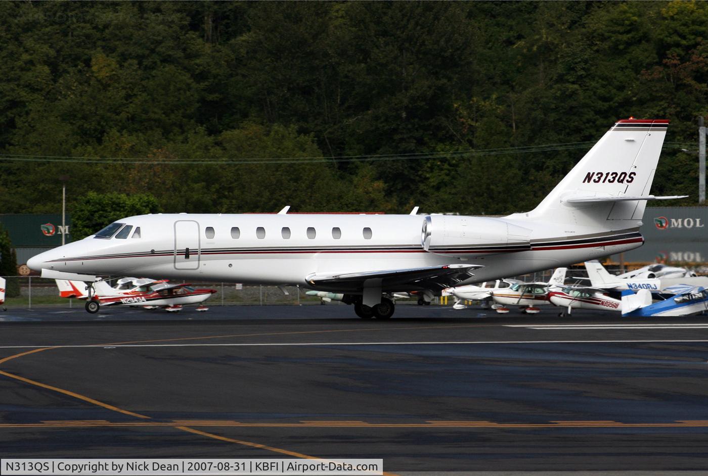 N313QS, 2007 Cessna 680 Citation Sovereign C/N 680-0140, KBFI