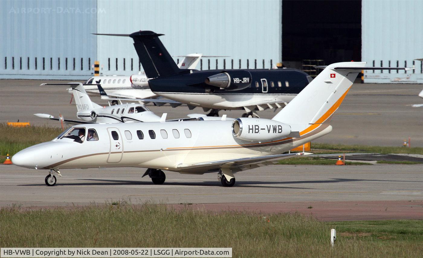 HB-VWB, 2008 Cessna 525B CitationJet CJ3 C/N 525B-0216, LSGG