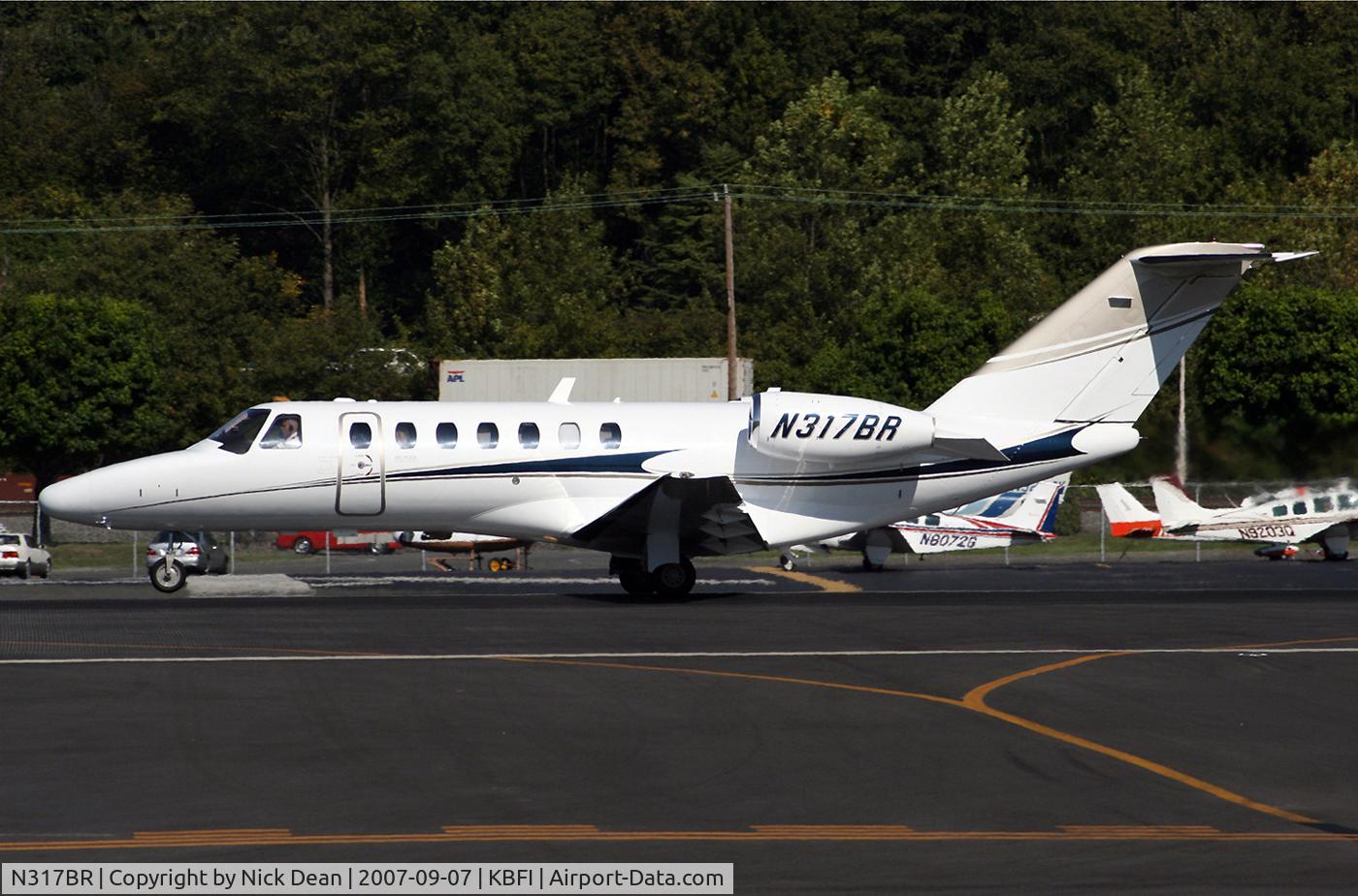 N317BR, 2007 Cessna 525B CitationJet CJ3 C/N 525B-0150, KBFI