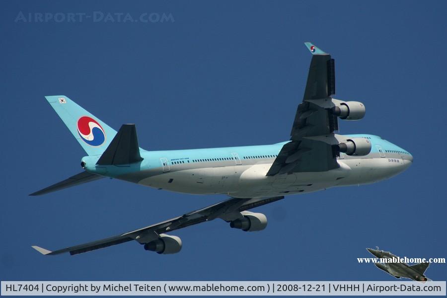 HL7404, 1998 Boeing 747-4B5 C/N 26409, Korean Air