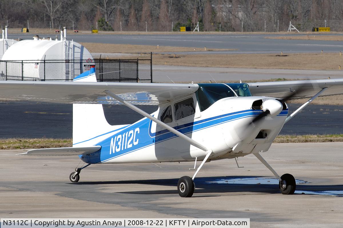 N3112C, 1954 Cessna 180 C/N 30911, Taxiing to the hangar.