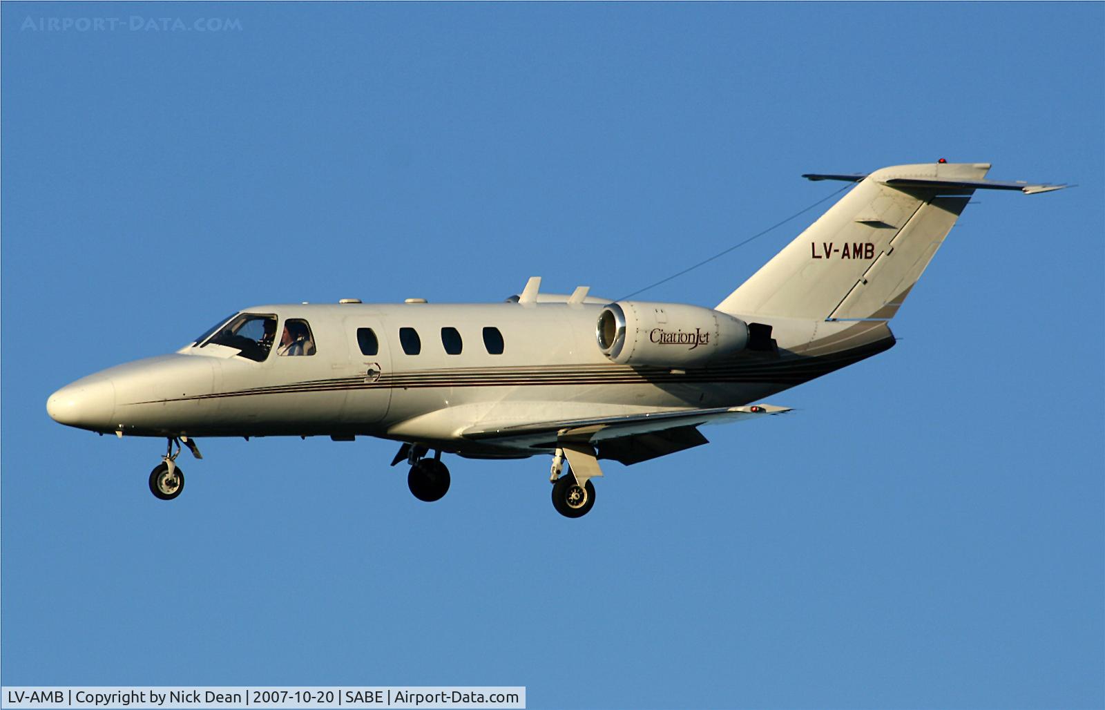 LV-AMB, 1993 Cessna 525 Citationjet C/N 525-0045, SABE