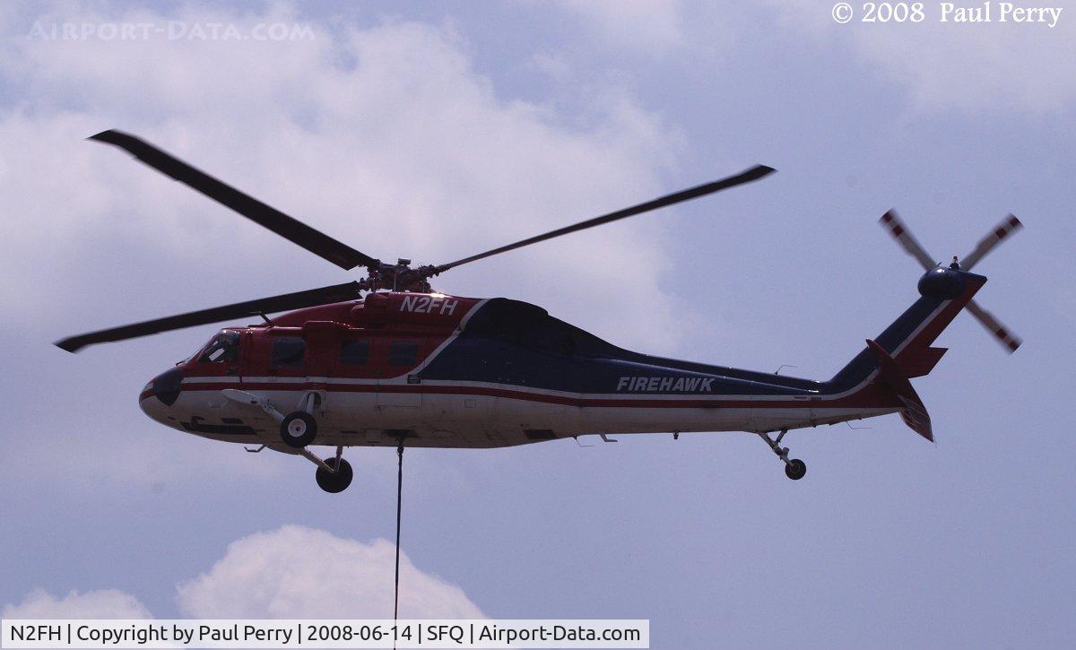 N2FH, 1986 Sikorsky S-70C C/N 701029, Leaving the staging area
