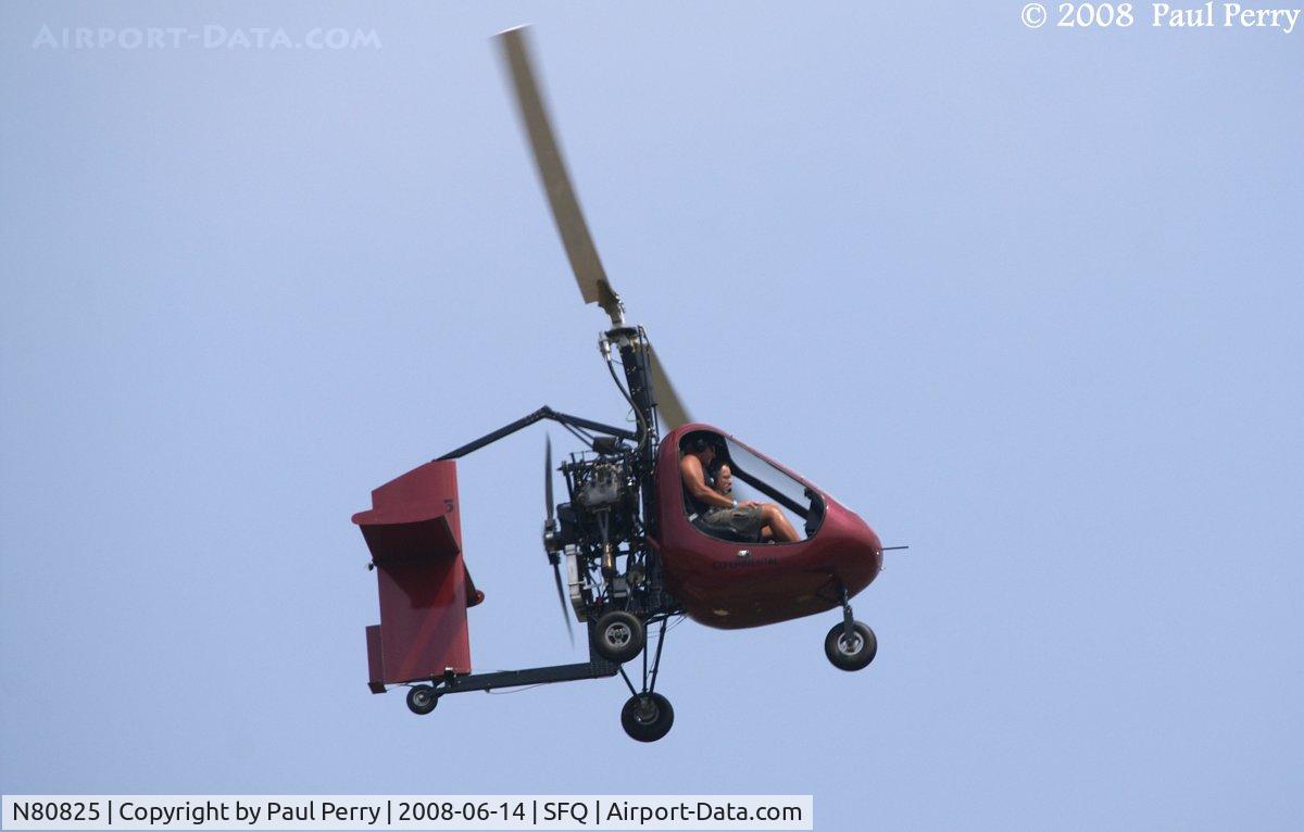 N80825, 2006 American Autogyros Sparrowhawk C/N 001, Odd when you see a craft auto-rotate past you in a straight line