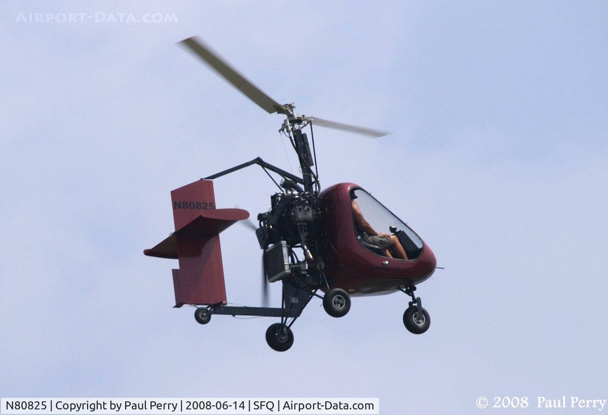 N80825, 2006 American Autogyros Sparrowhawk C/N 001, Better look at the pusher and powerplant