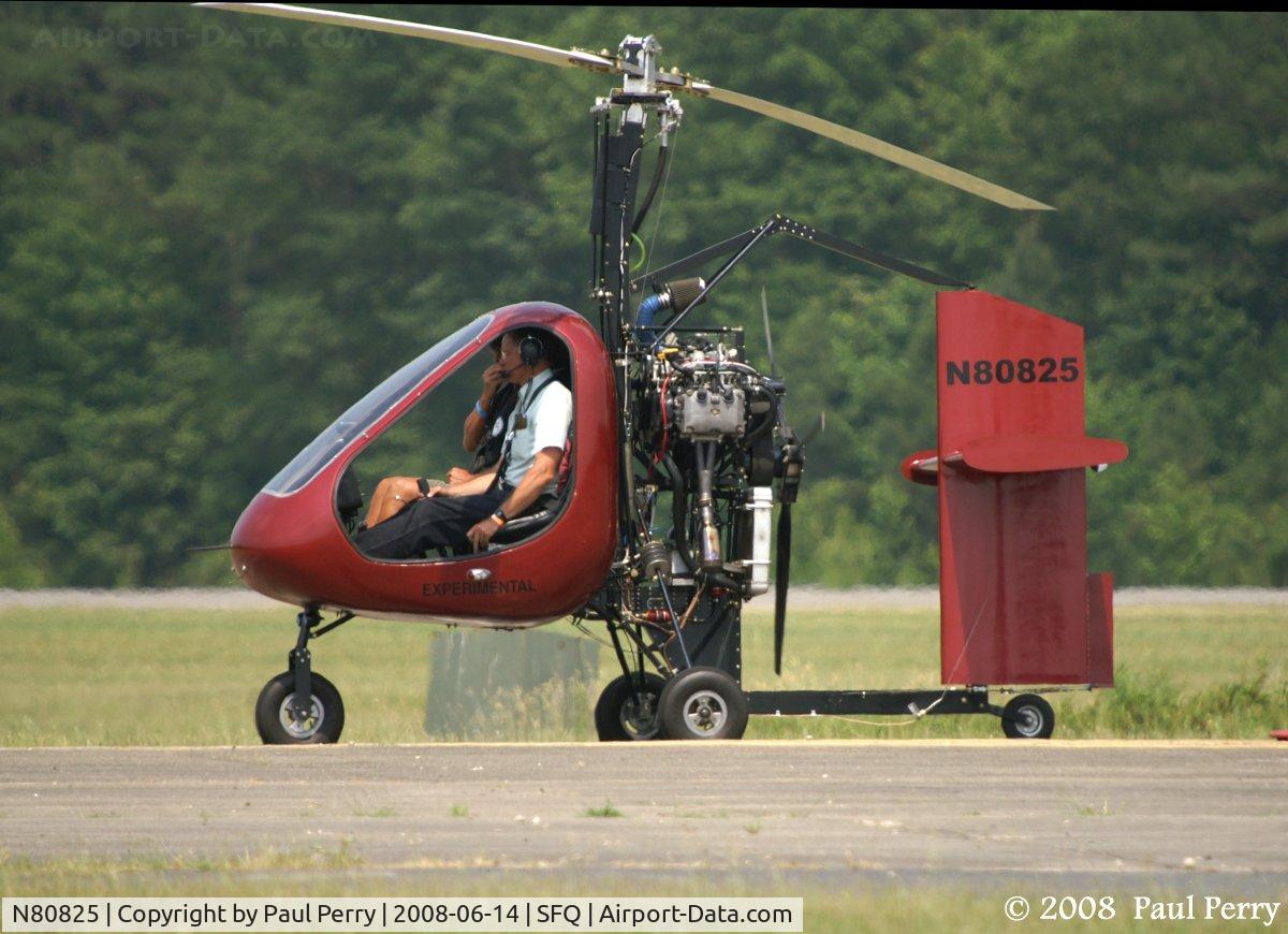 N80825, 2006 American Autogyros Sparrowhawk C/N 001, Coming back to roost, quite an eye-catcher