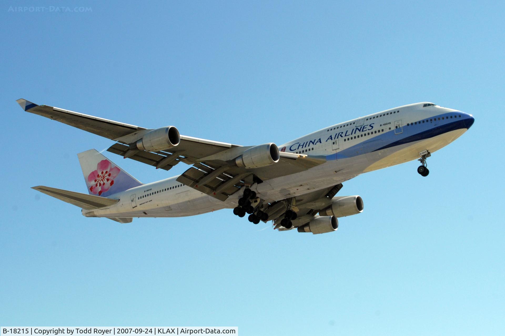 B-18215, 2005 Boeing 747-409 C/N 33737, China Airlines at Los Angeles