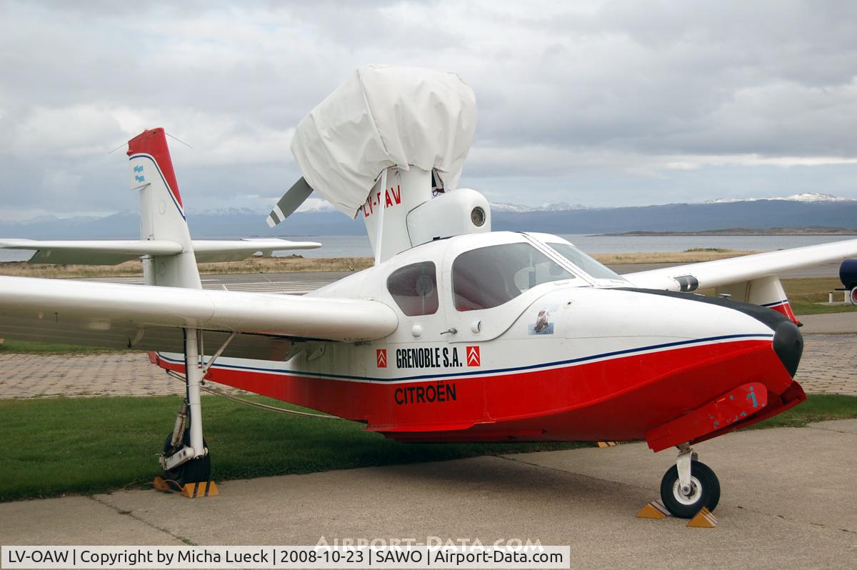 LV-OAW, 1979 Lake LA-4-200 Buccaneer C/N 980, At Ushuaia-Comandante Berisso Airport, TF