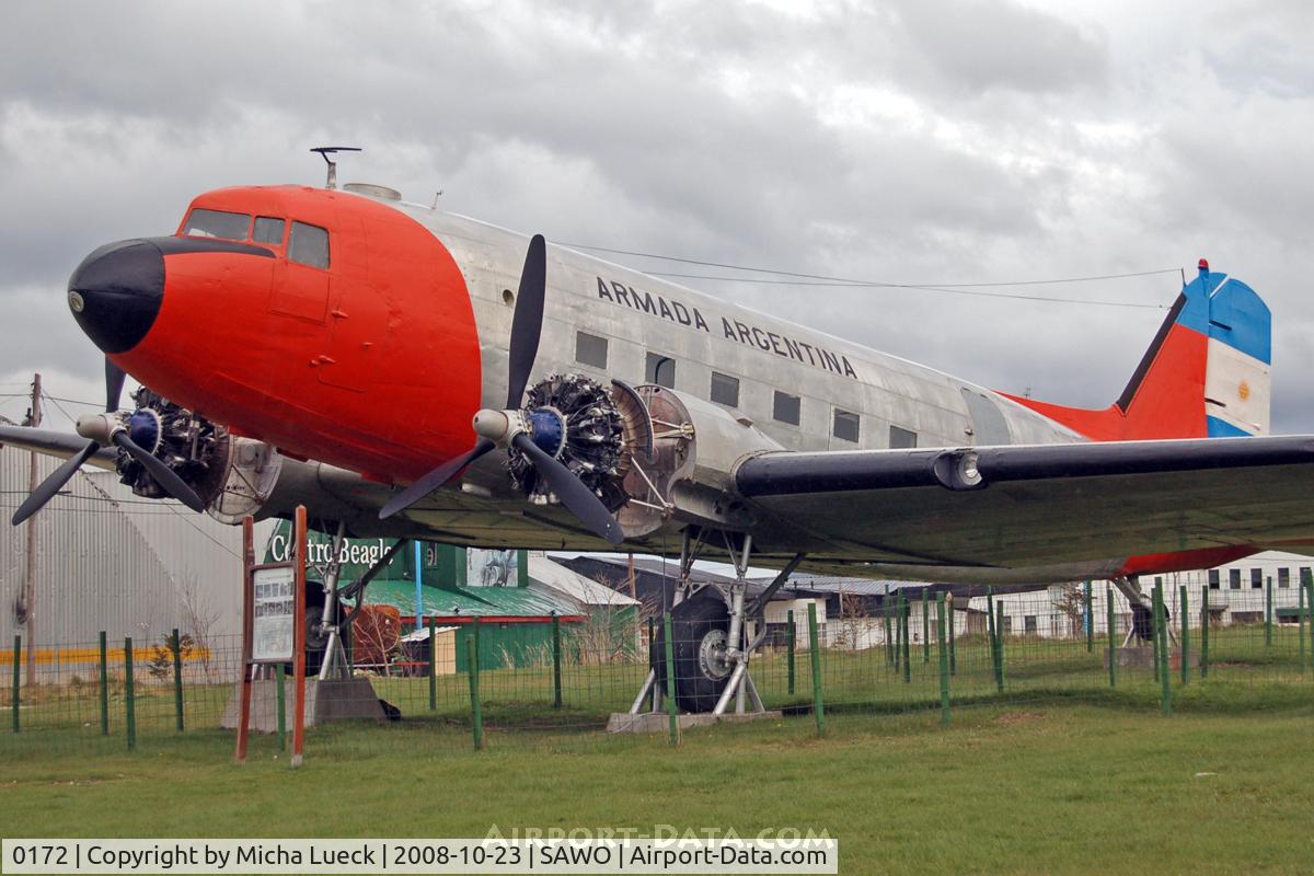 0172, 1942 Douglas C-47A-30-DL Skytrain C/N 9578, At Ushuaia-Comandante Berisso Airport, TF