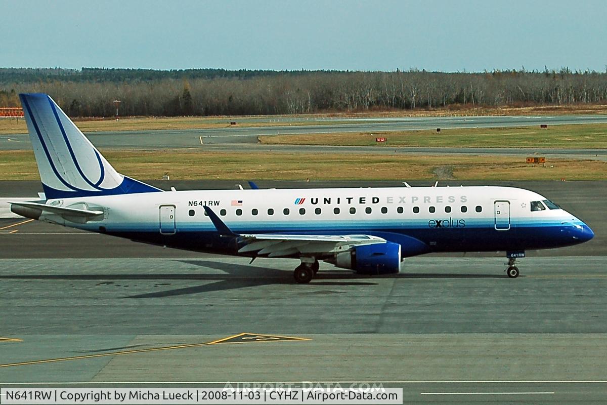 N641RW, 2004 Embraer 170SE (ERJ-170-100SE) C/N 17000062, At Halifax