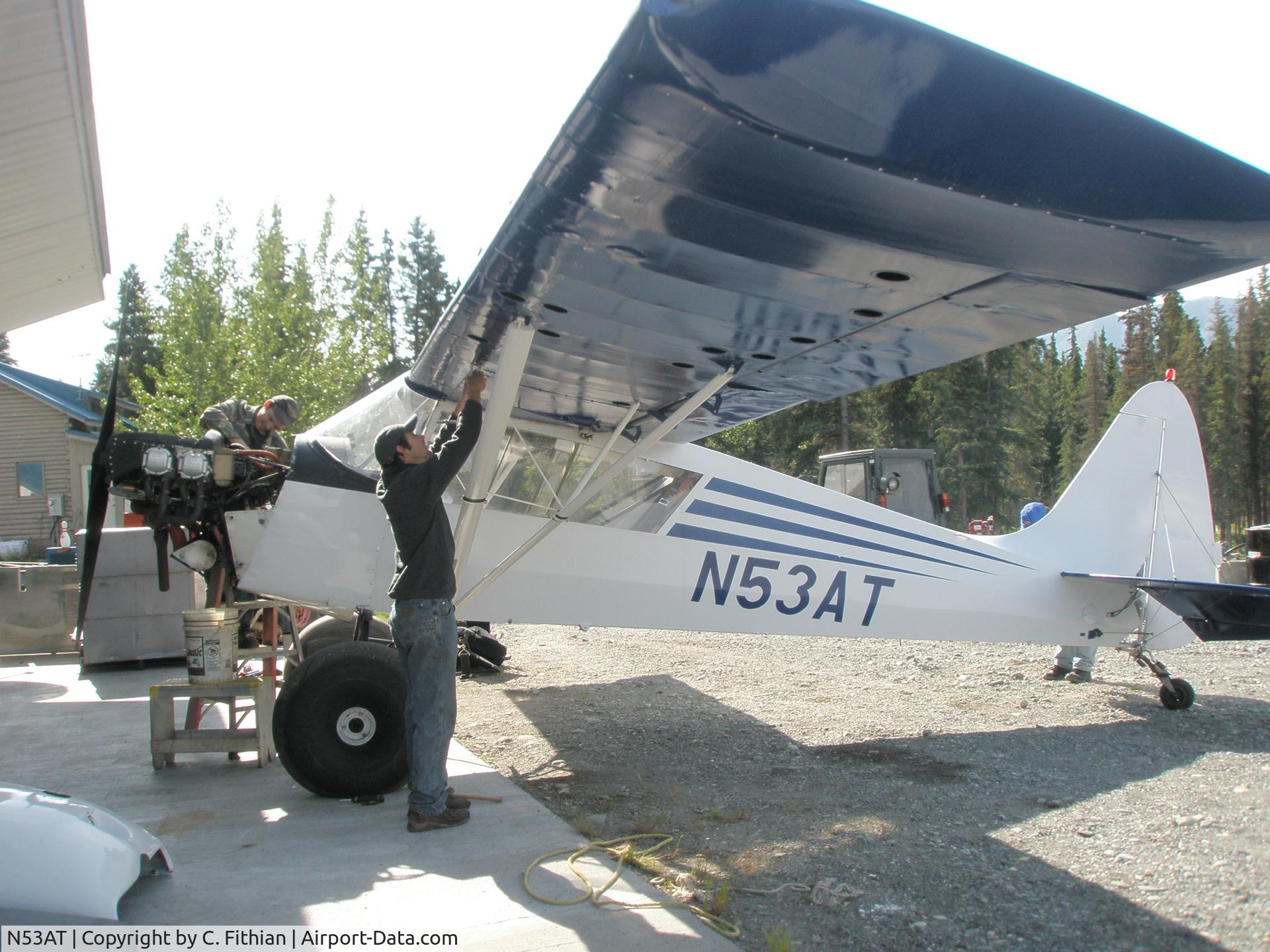 N53AT, 1976 Arctic Aircraft Co Inc S-1B2 C/N 1004, N53AT during routine maintenence.