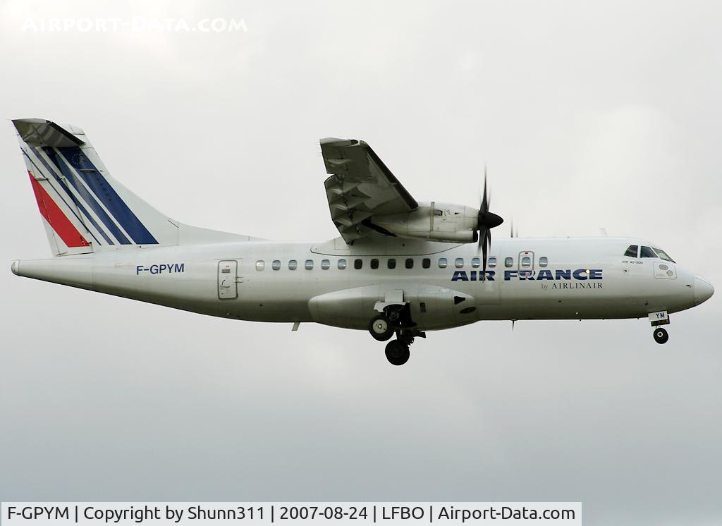 F-GPYM, 1997 ATR 42-500 C/N 520, Landing rwy 14R
