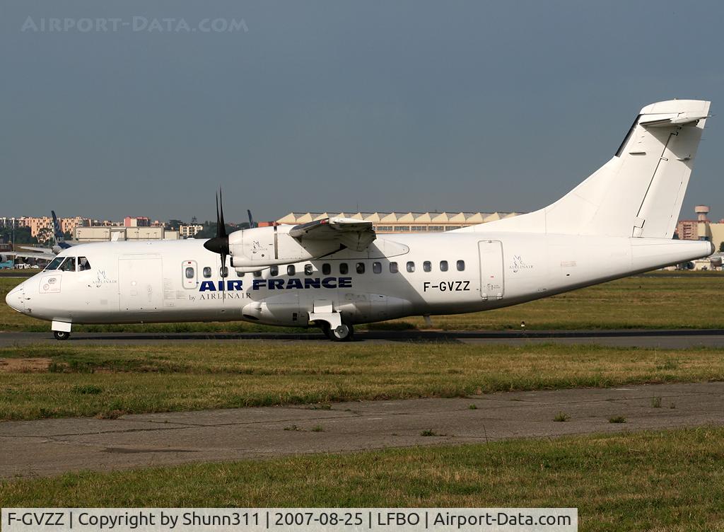 F-GVZZ, 1987 ATR 42-300 C/N 055, Rolling holding point rwy 32R for departure...