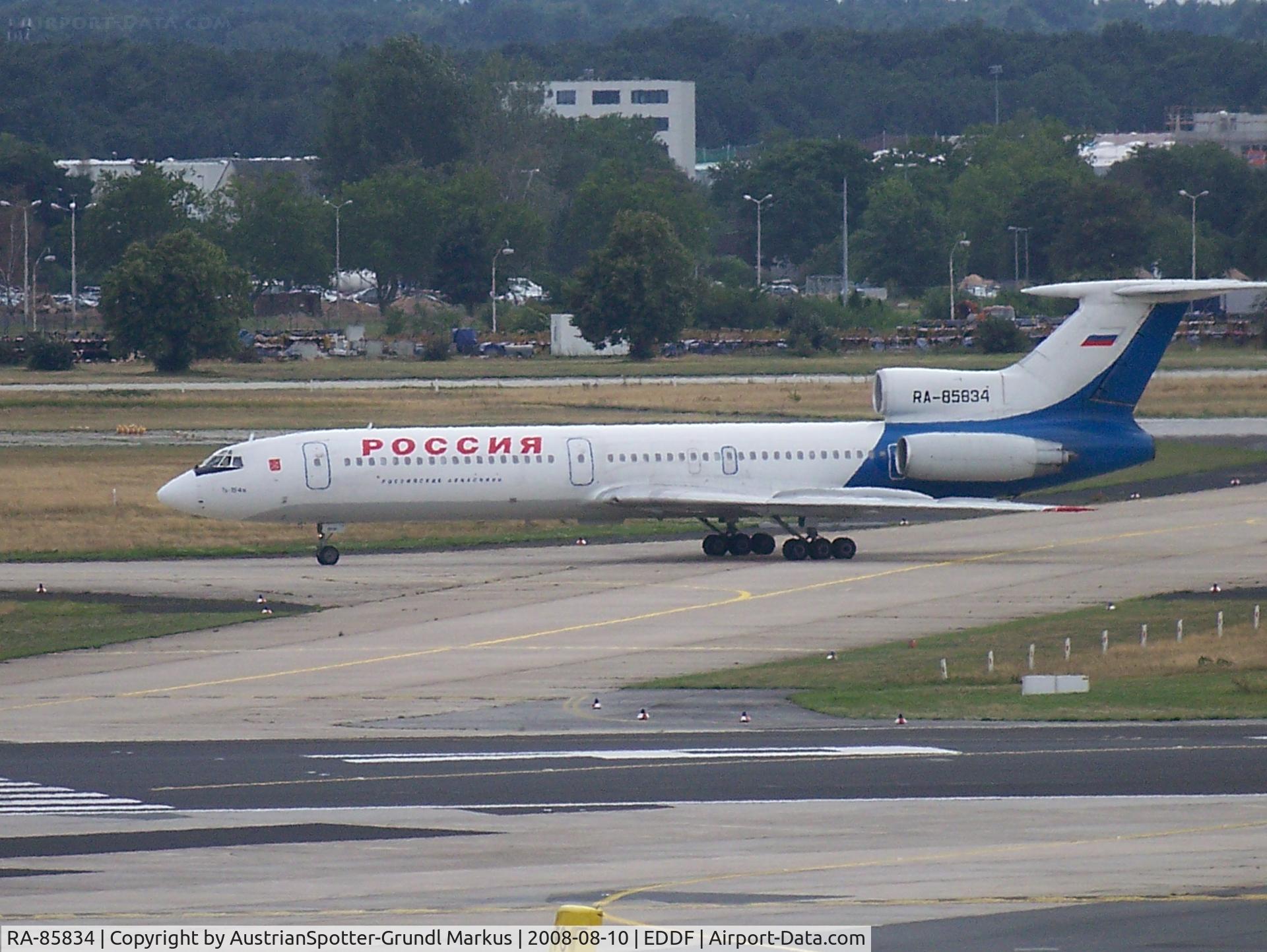 RA-85834, 1997 Tupolev Tu-154M C/N 97A1014, Rossia Airlines