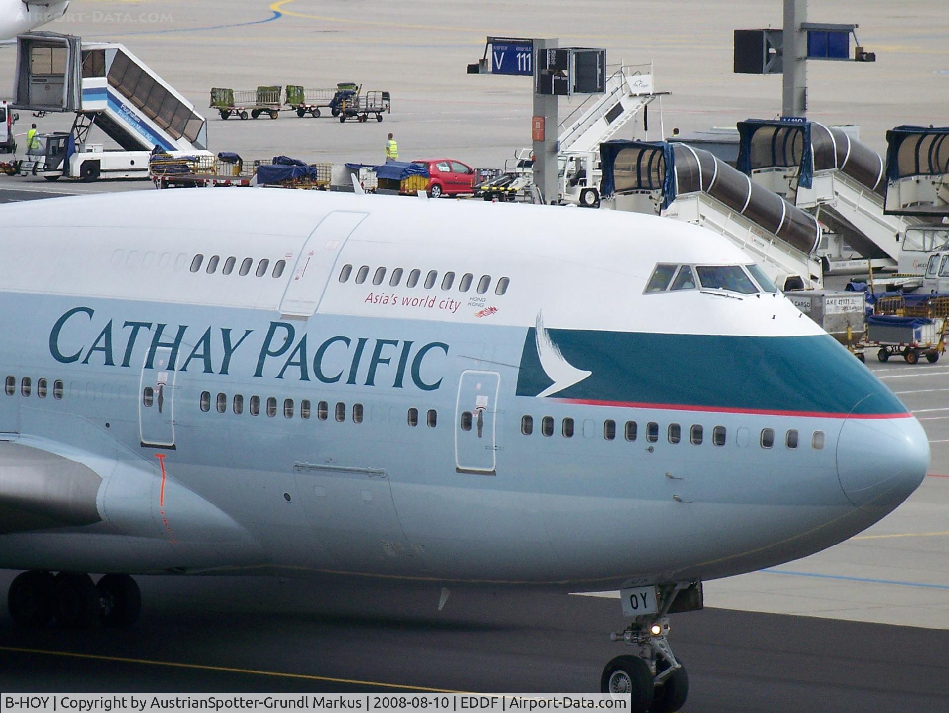 B-HOY, 1991 Boeing 747-467 C/N 25351, Cathay Pacific