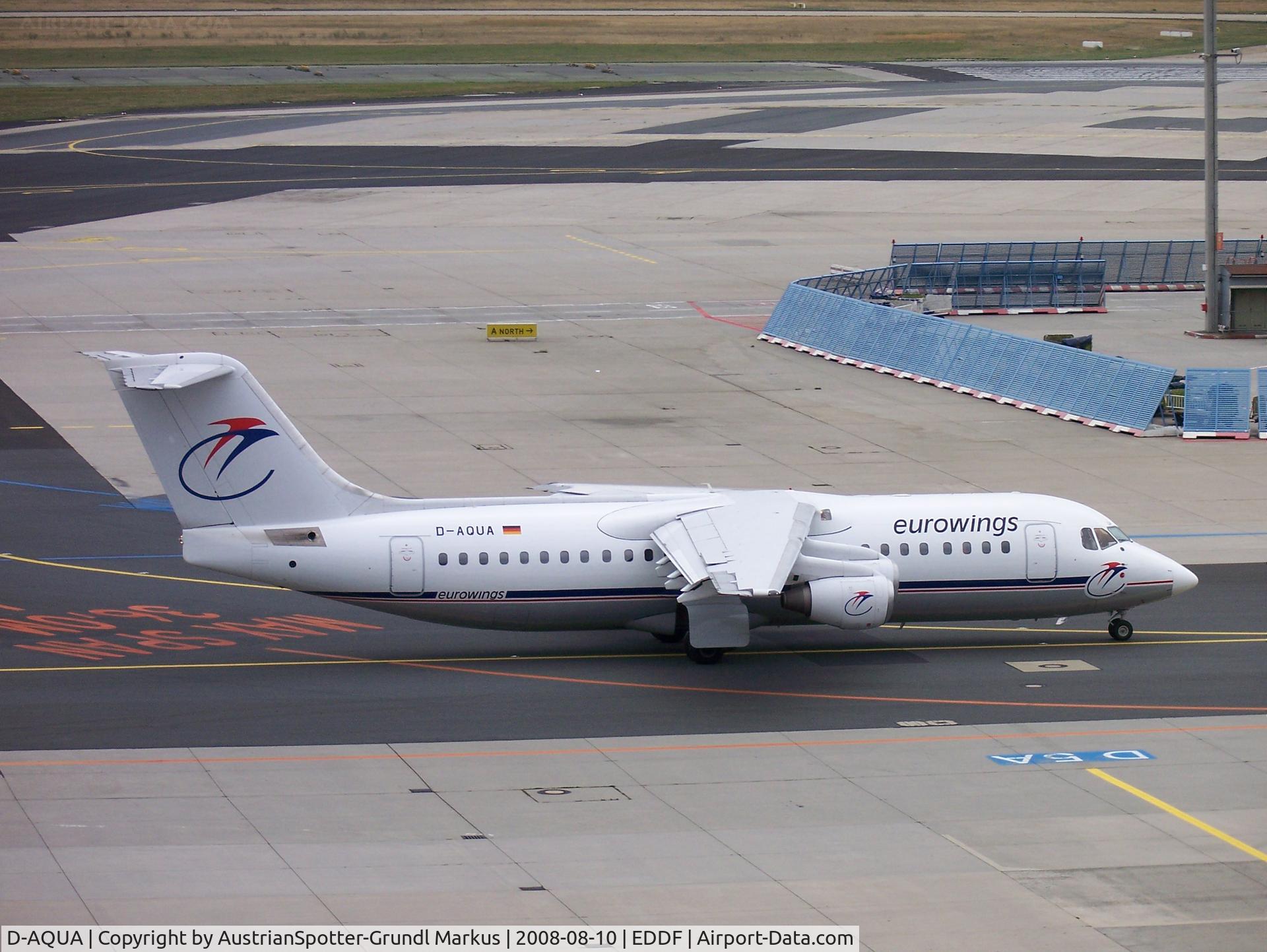 D-AQUA, 1988 British Aerospace BAe.146-300A C/N E3118, Eurowings