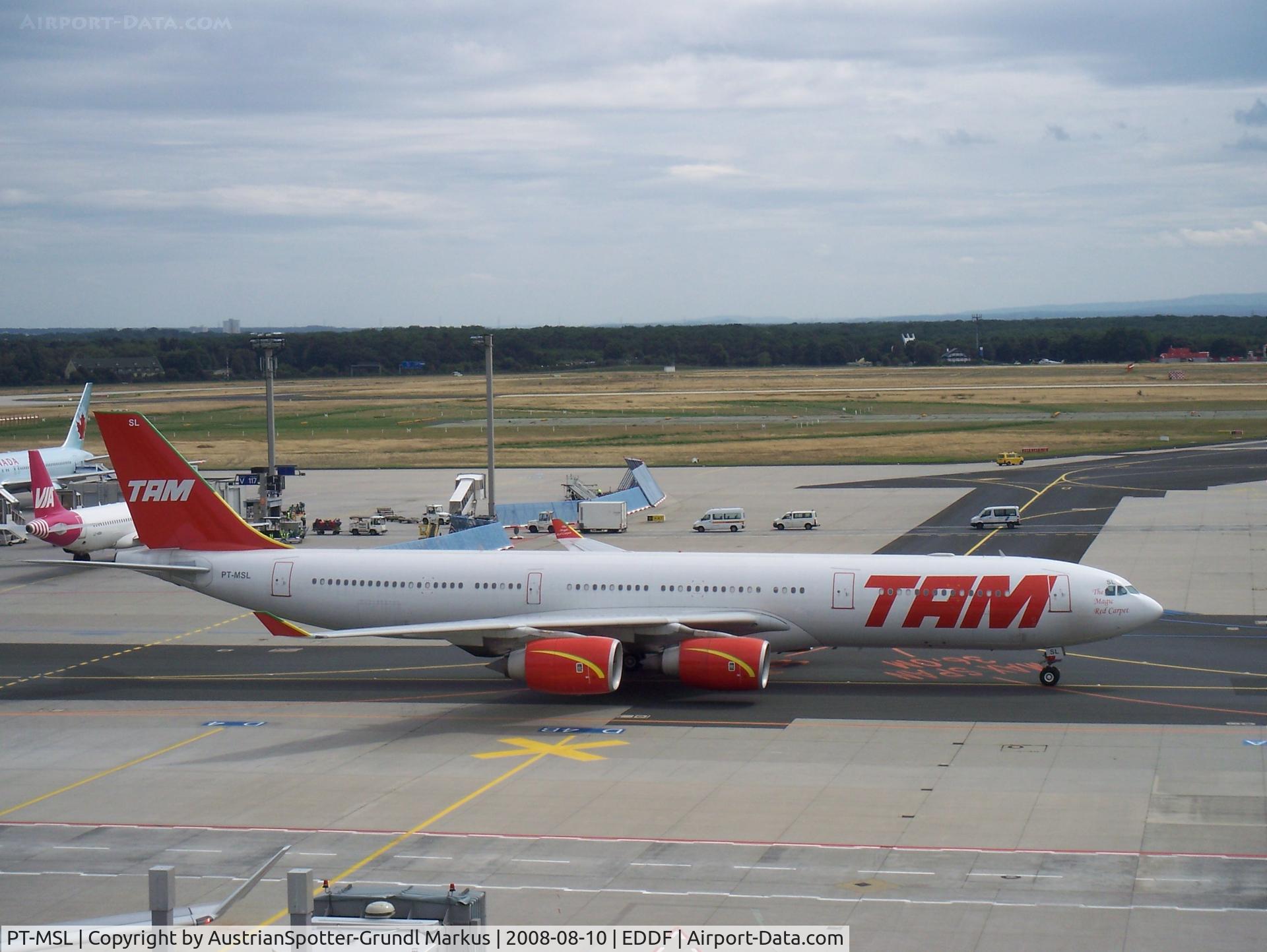 PT-MSL, 2003 Airbus A340-541 C/N 464, Airbus A 430-541