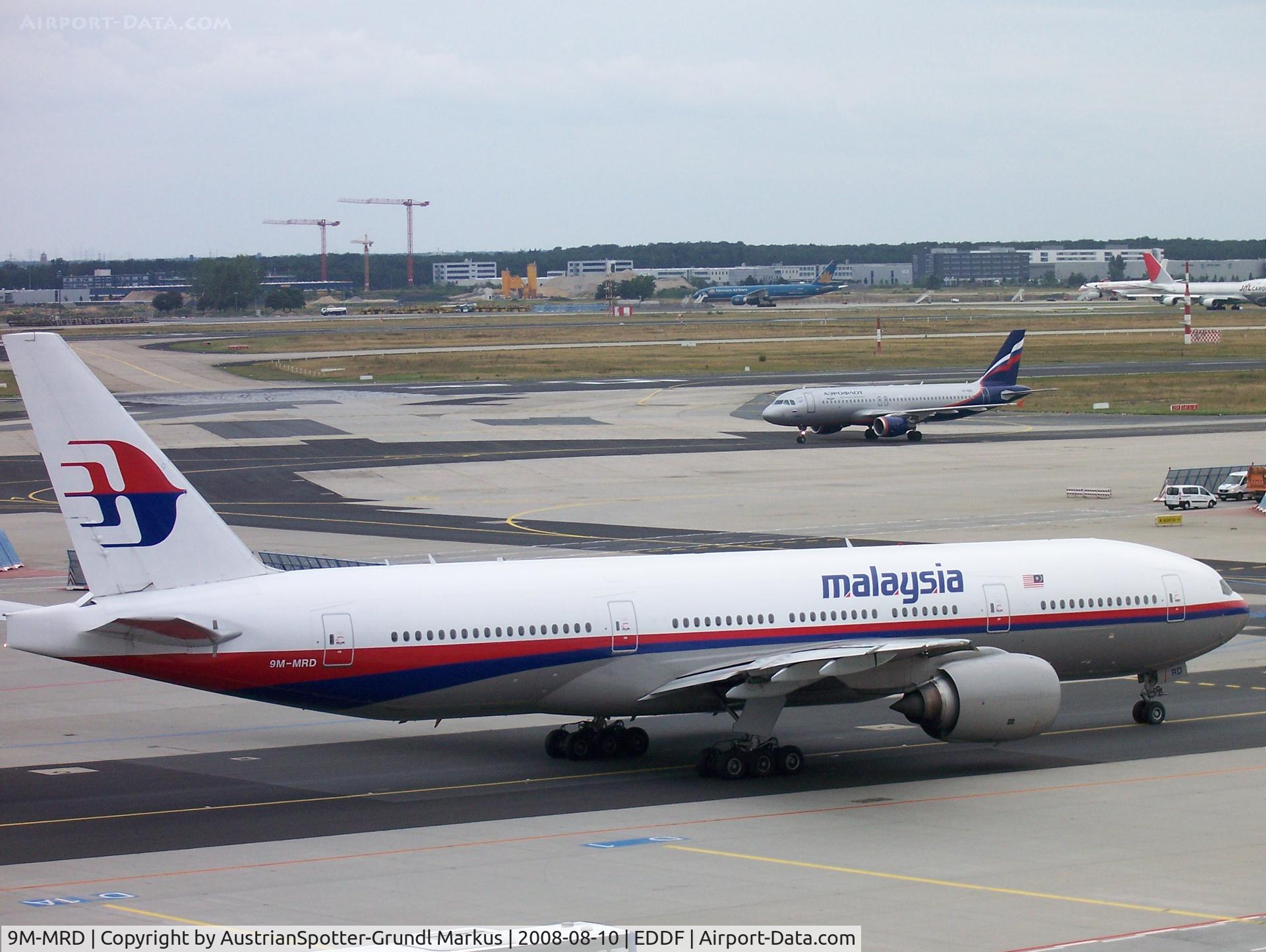 9M-MRD, 1997 Boeing 777-2H6/ER C/N 28411, Malaysia Airlines