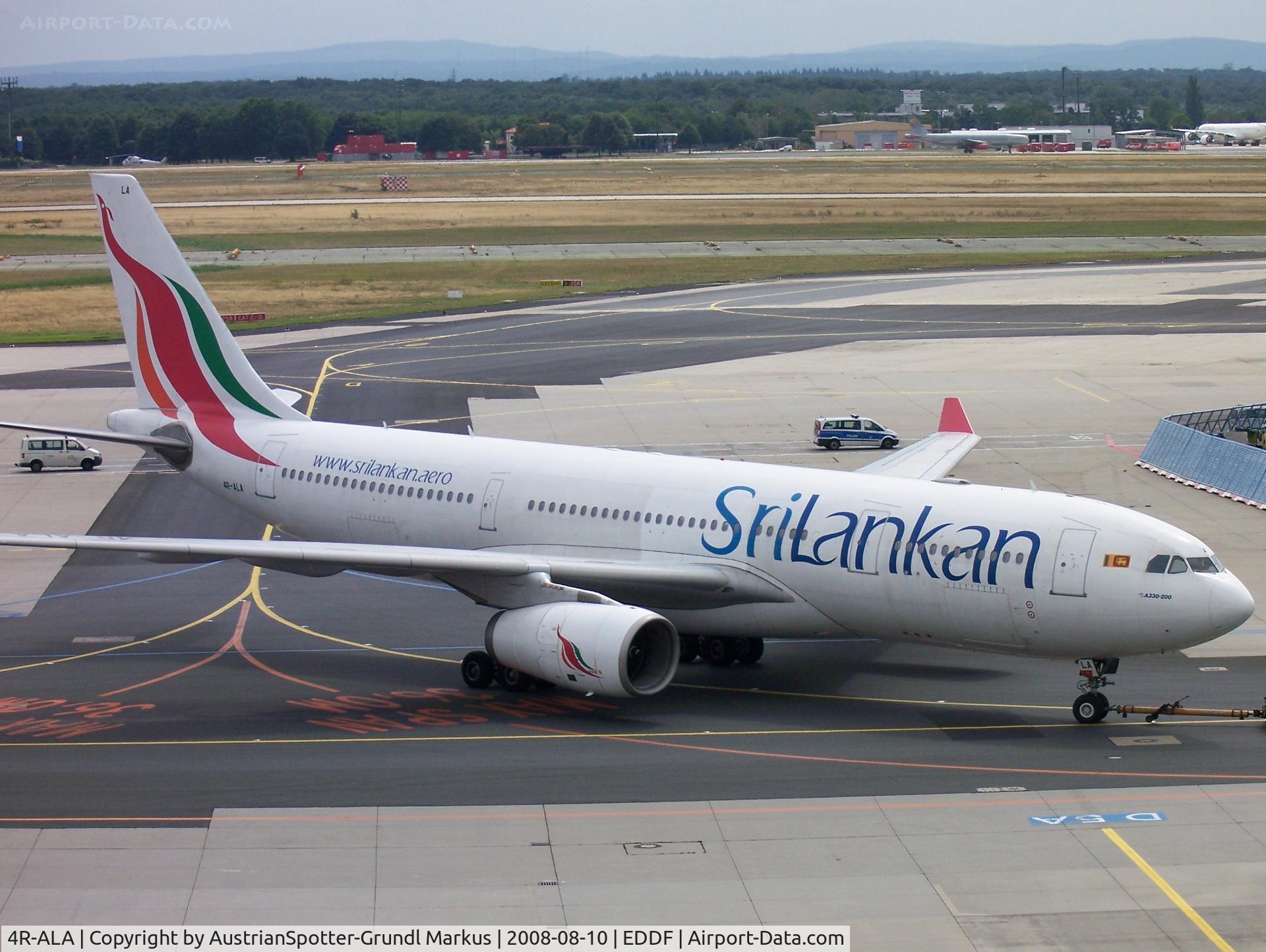 4R-ALA, 1999 Airbus A330-243 C/N 303, SriLankan