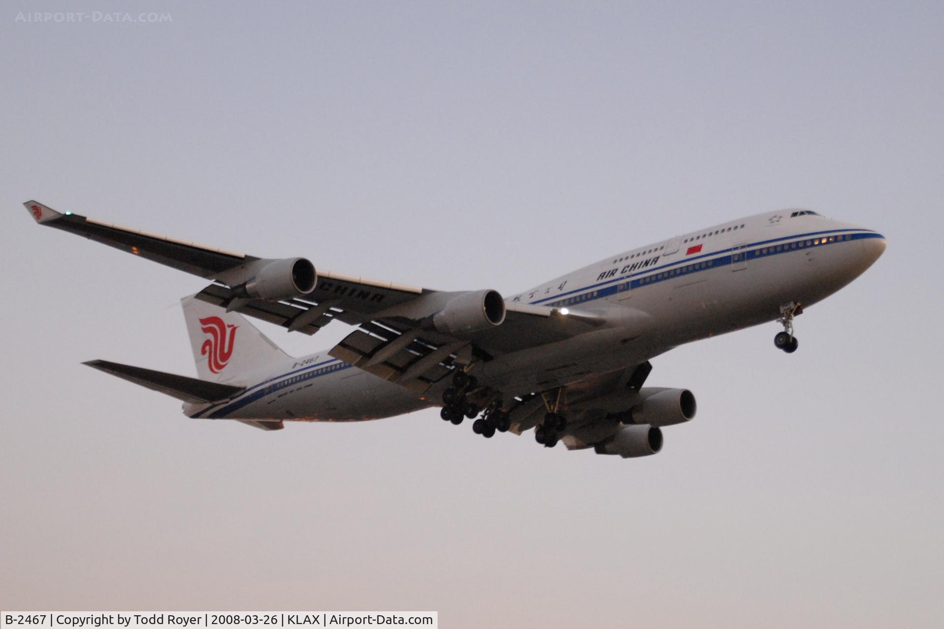 B-2467, 1997 Boeing 747-4J6M C/N 28754, Air China Boeing 747