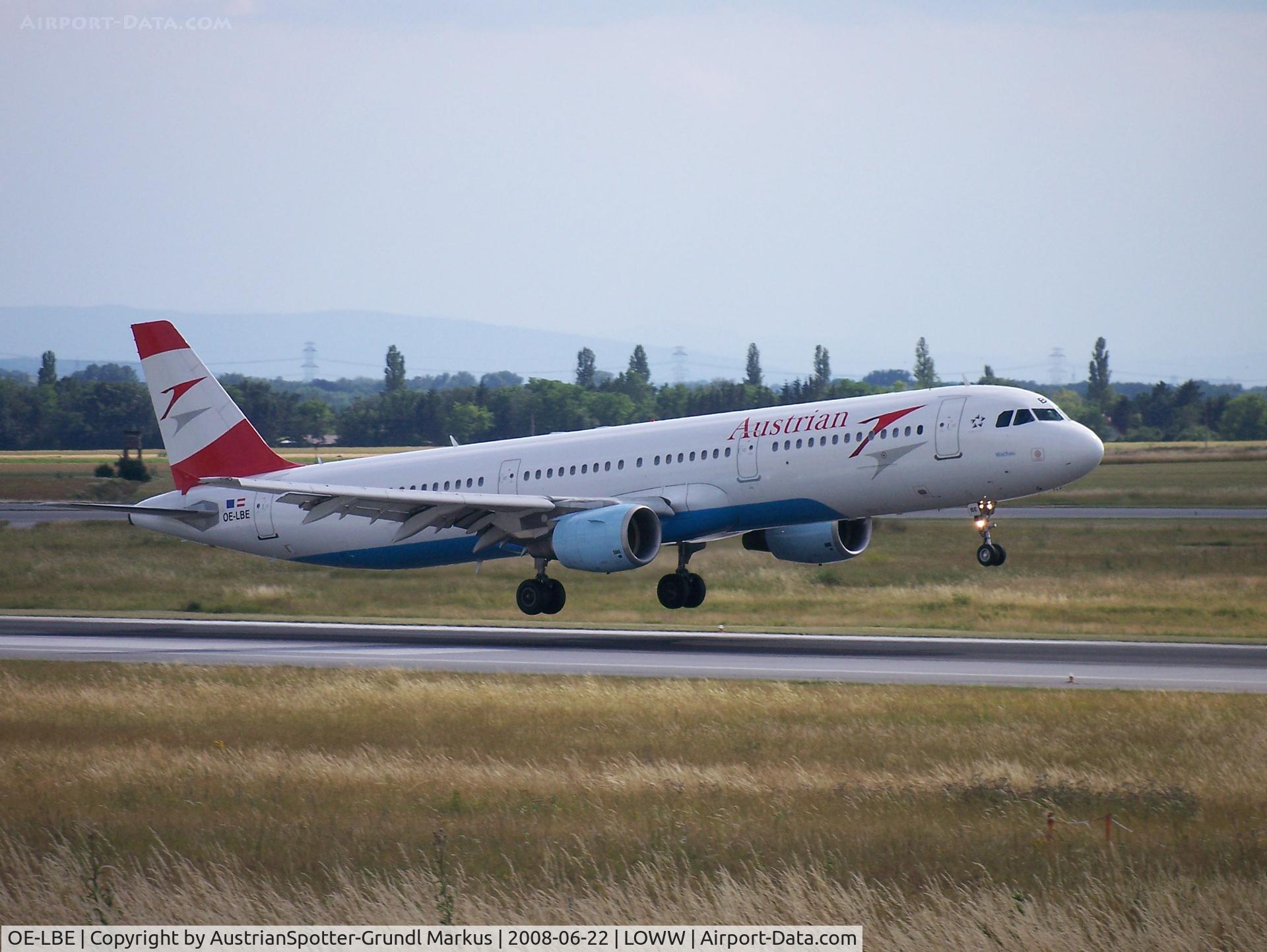 OE-LBE, 1998 Airbus A321-211 C/N 935, Austrian